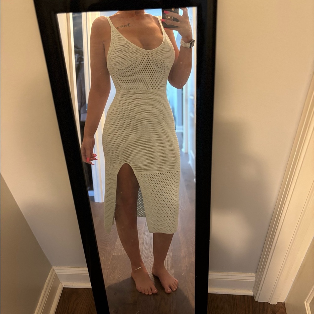 Aritzia Wilfred Evie Crochet Midi Dress - Picture 5 of 5